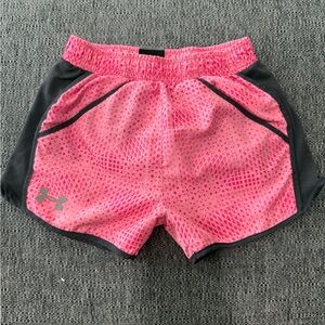 Under Armour Kids Pink and Gray Shorts